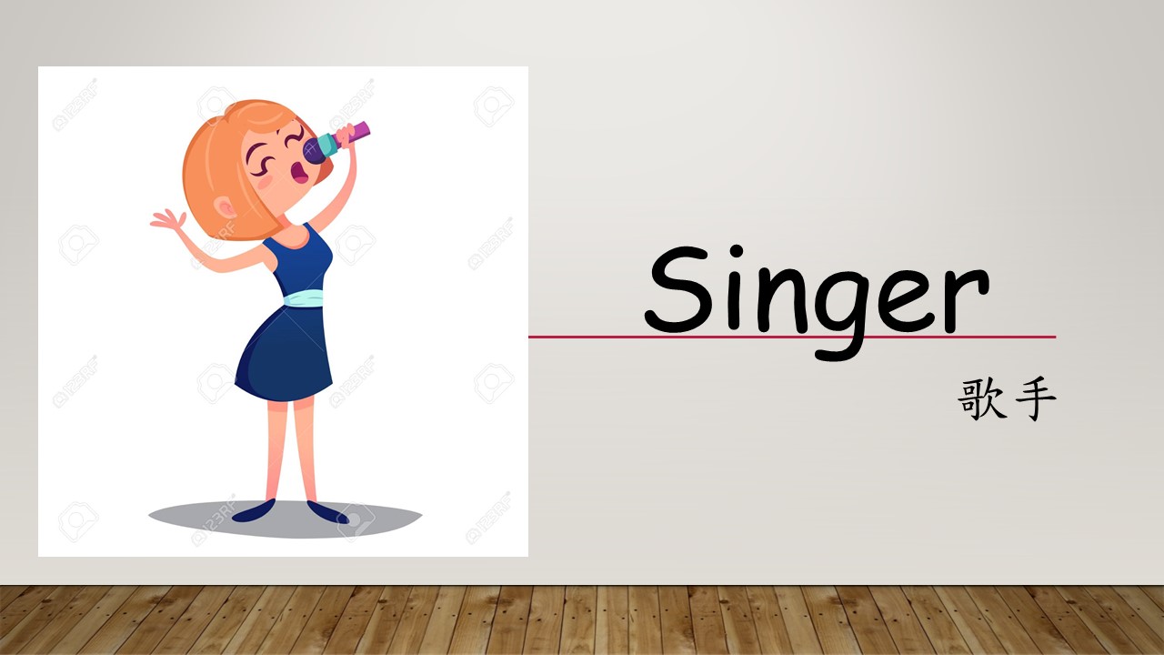 英文每日一句: singer